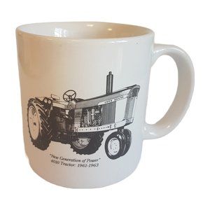 JOHN DEERE 4010 Tractor Mug Teacup John Deere Service Go with Green Farm Country